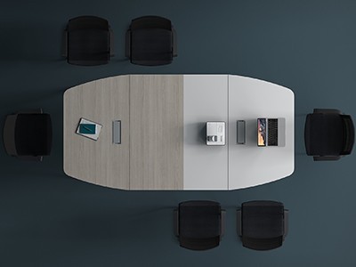 辦公家具中常見的幾種制成會議桌材質